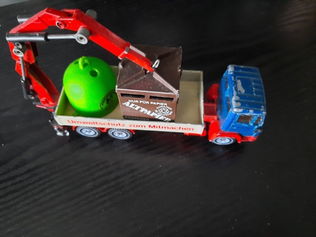 Siku Mercedes Recycling truck (2), Ophalen of Verzenden, Gebruikt, Bus of Vrachtwagen