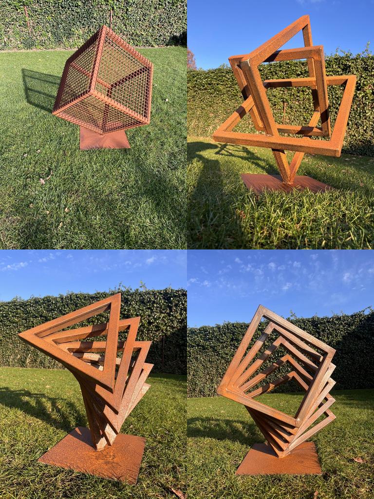Unieke roestige tuinsculpturen, Tuin en Terras, Ophalen of Verzenden, Nieuw, Metaal