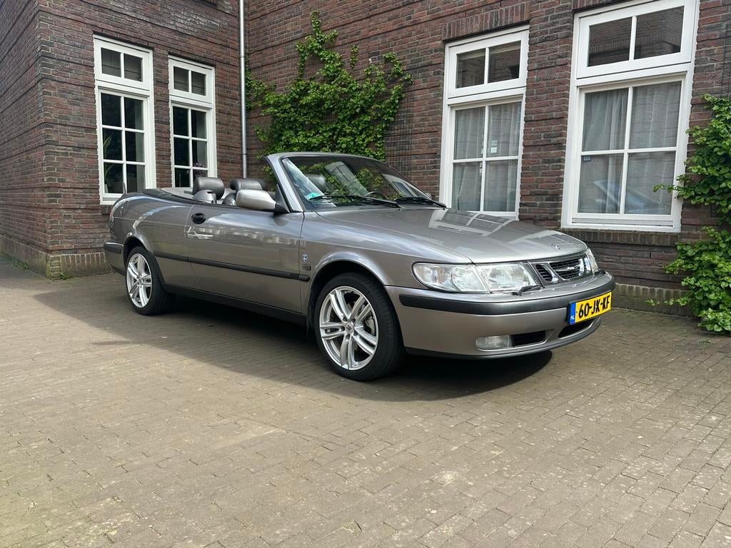 Saab 9-3 2.0t Cabrio - nieuwe turbo, dak en veel meer!, 4 cilinders, Cabriolet, 4 stoelen, 75 €/maand