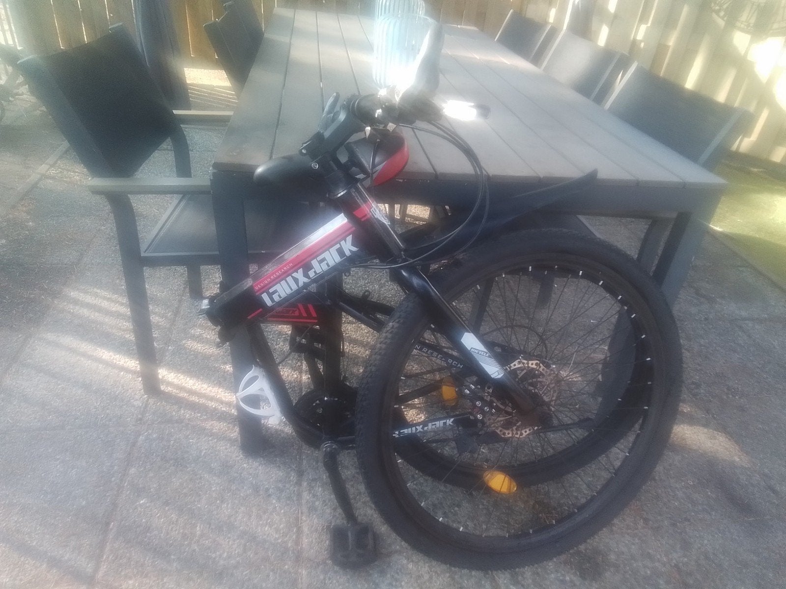 lauxjack inklapbare mountainbike 21 versnelling 26inch, Ophalen, Gebruikt