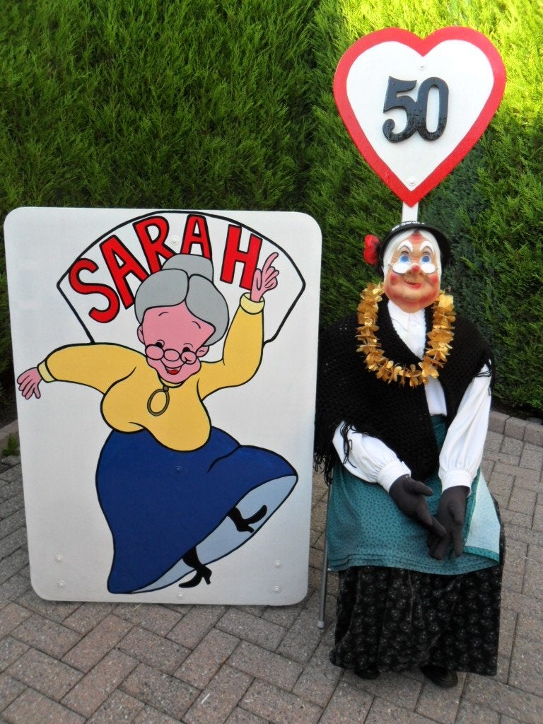 Sarah 50 in bad feest set 3-deel, zie geweldige keuze, Ophalen, Nieuw, Abraham of Sarah