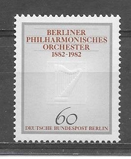 Duitsland - Berlijn 1982  Orkest, Verzenden, BRD, Postfris