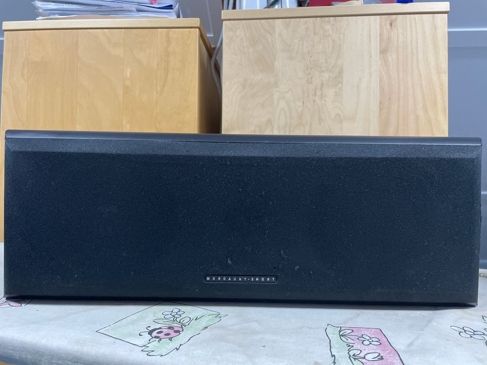 Mordaunt Short MS905c Center Speaker - effen Zwart, Gebruikt, 60 tot 120 watt, Center speaker, Ophalen