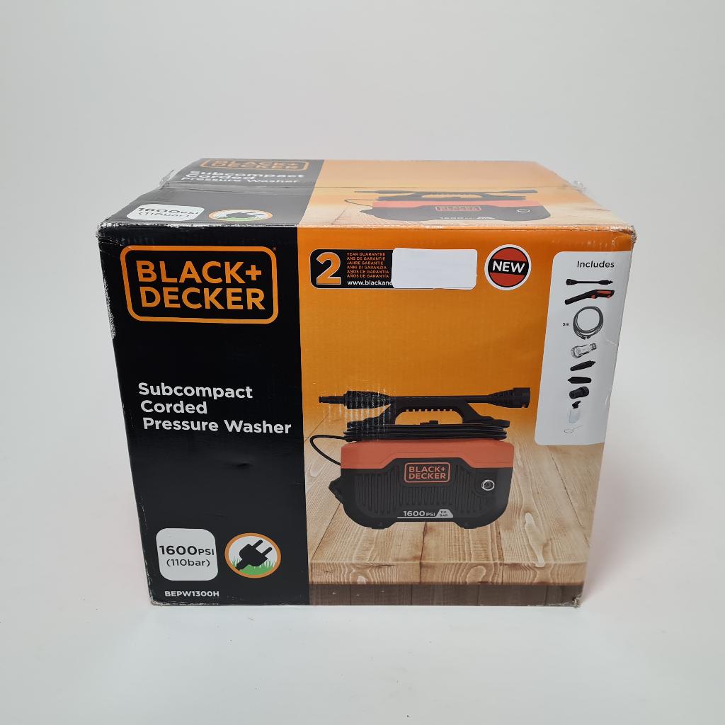 Black + Decker Hogedrukreiniger 110Bar 5M | Nieuw, Ophalen of Verzenden, Nieuw, Elektrisch, Black&Decker
