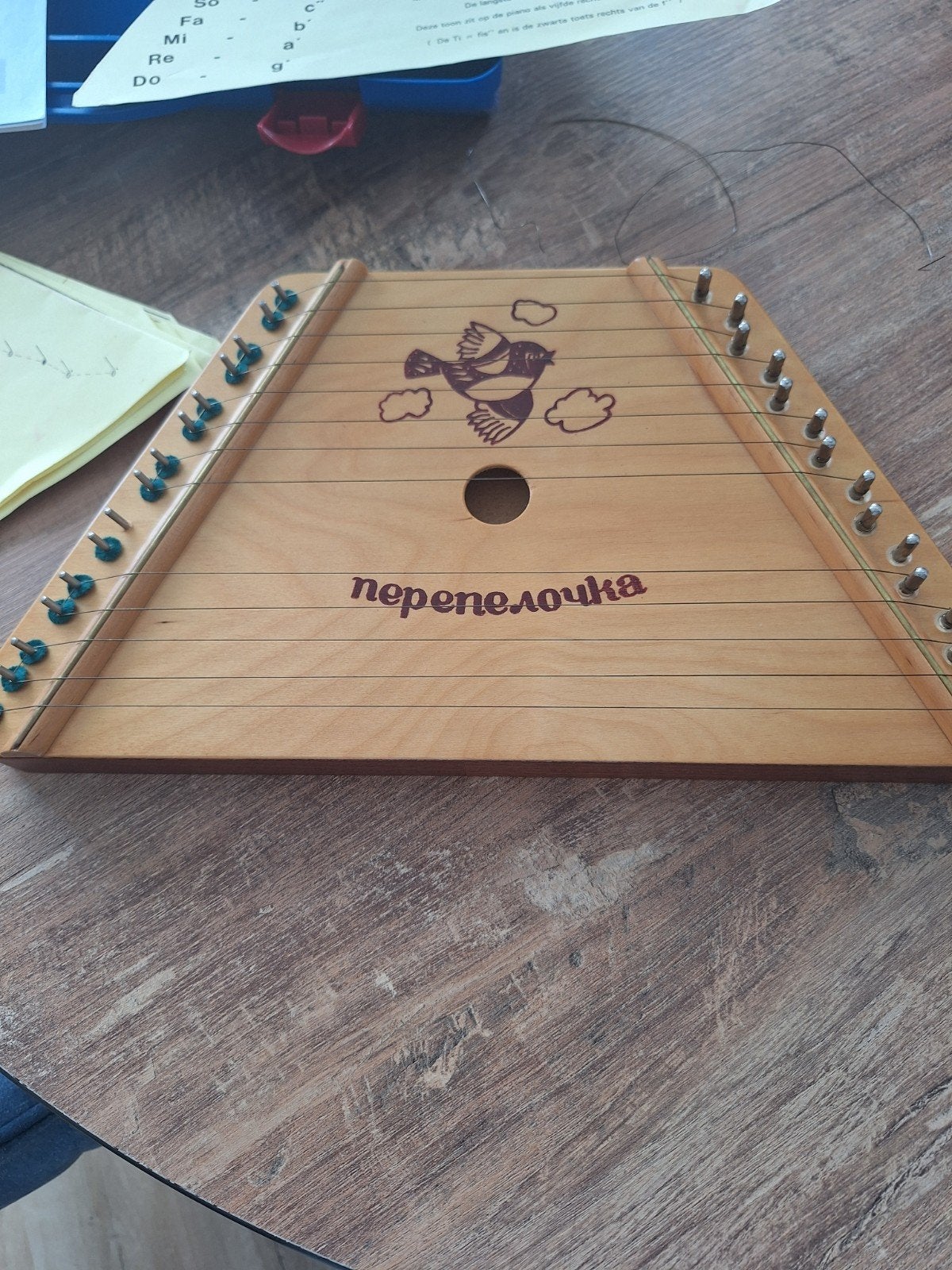 Cymbaal / Zither met handleiding en liedjes, Ophalen of Verzenden, Gebruikt, Citer