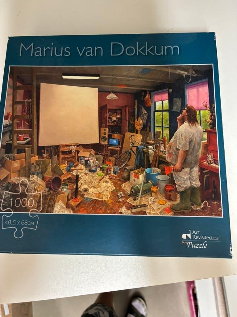 Puzzel Marius van Dokkum 1000 stukjes, Hobby en Vrije tijd, Ophalen of Verzenden, 500 t/m 1500 stukjes, Zo goed als nieuw