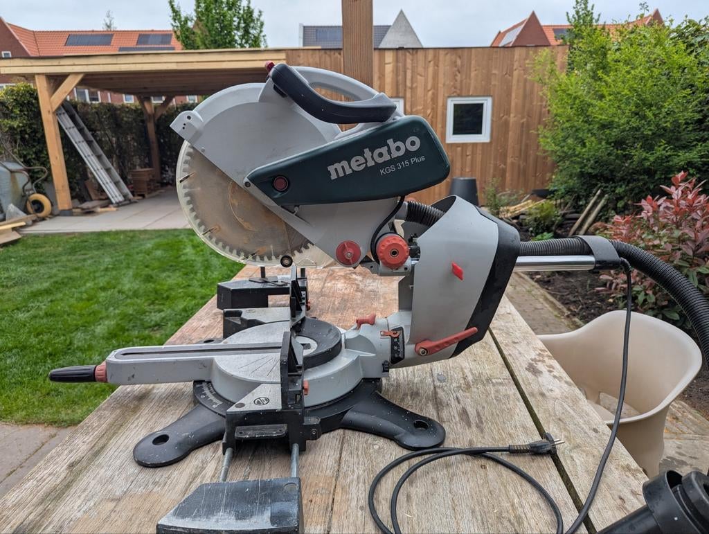 Metabo KGS 315 Plus Afkortzaag - Krachtig en Nauwkeurig, Doe-het-zelf en Verbouw, Gereedschap | Zaagmachines, Ophalen, 1200 watt of meer