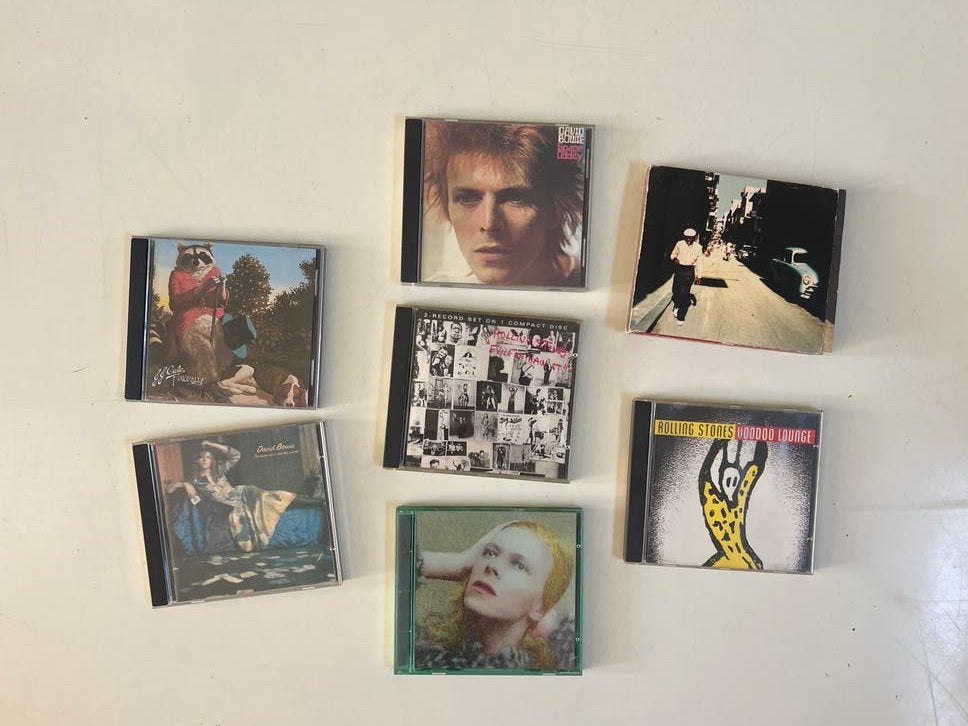 David Bowie & The Rolling Stones CD collectie, Ophalen, Rock, Gebruikt, Inclusief doosje
