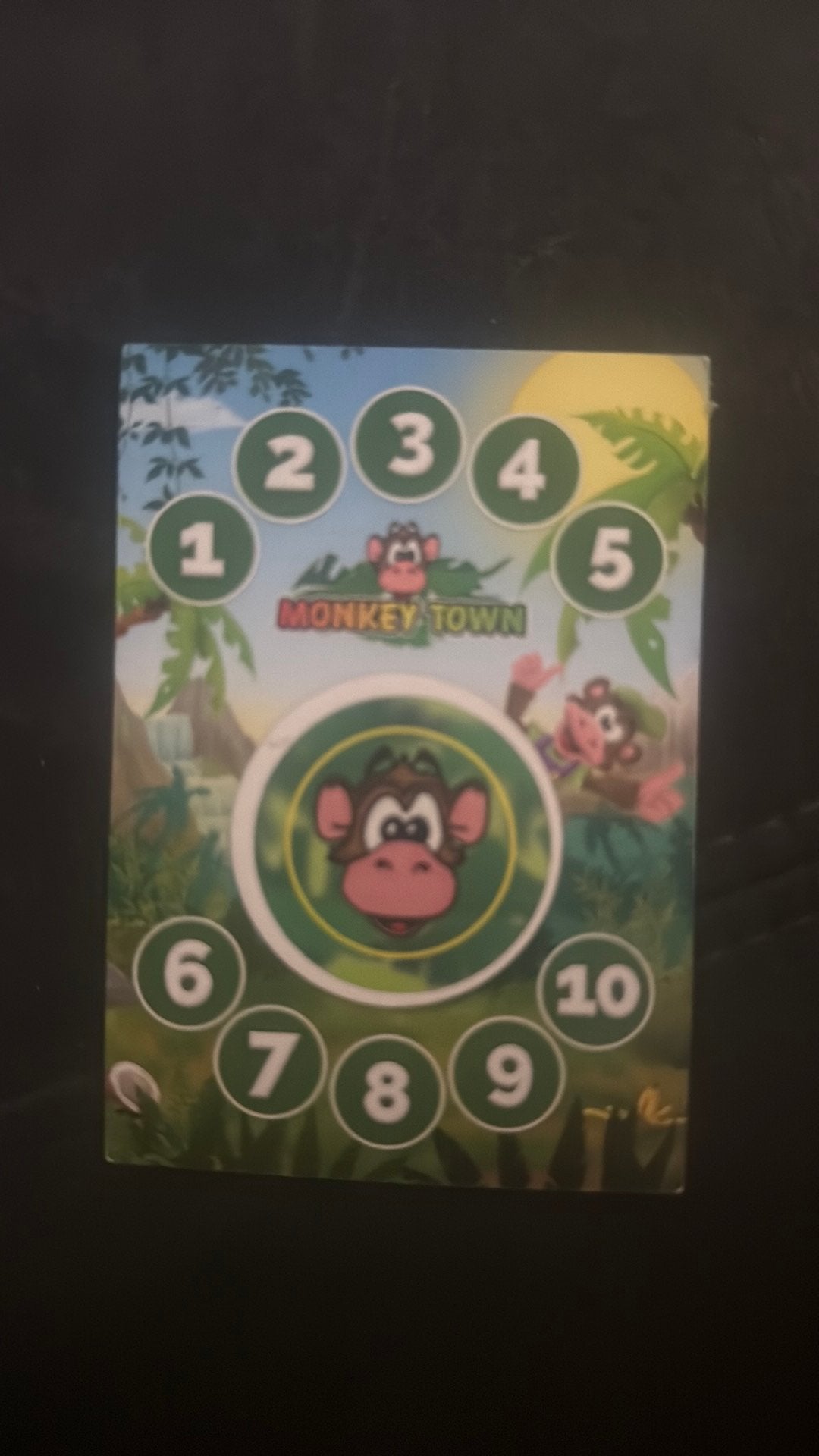 Monkey town rittenkaart, Ophalen of Verzenden, Zegels, Bonnen of Punten