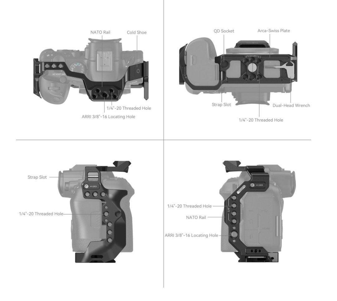 SmallRig 4159 Cage voor Canon EOS R6 MkII, SmallRig, Camera rig/cage, Ophalen of Verzenden, Nieuw
