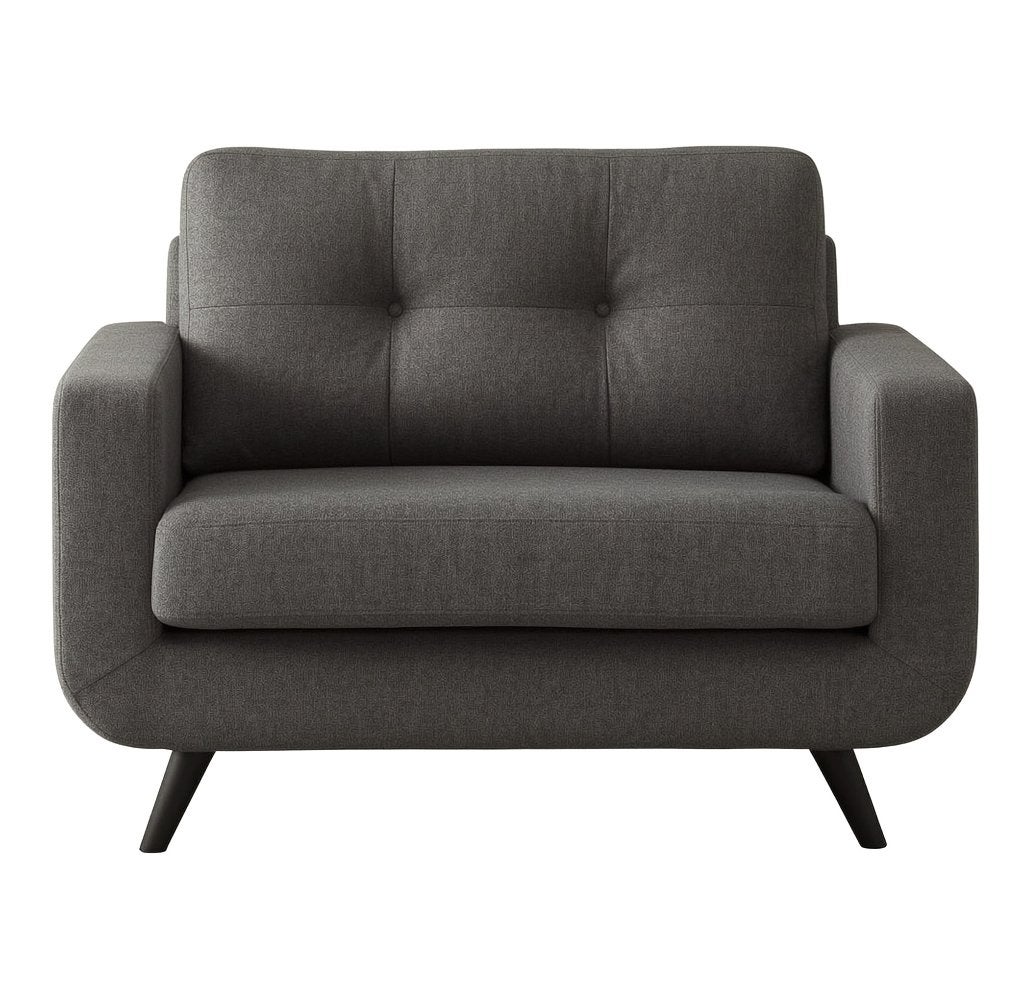 Koopje: Love Seat Palermo antracietgrijs, Huis en Inrichting, Fauteuils, Ophalen, Gebruikt, 75 tot 100 cm, 100 tot 125 cm