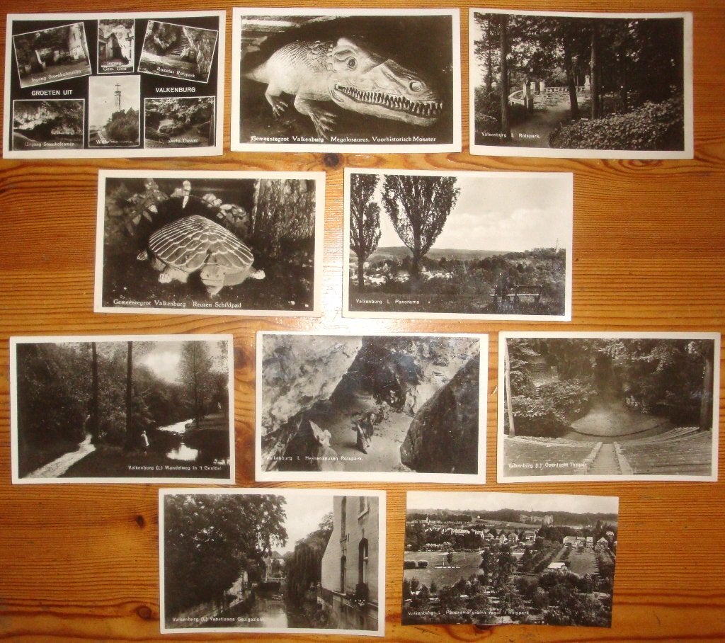10 Ansichtkaarten Valkenburg, in goede staat, niet verzonden, Ophalen of Verzenden, 1940 tot 1960, Ongelopen, Limburg