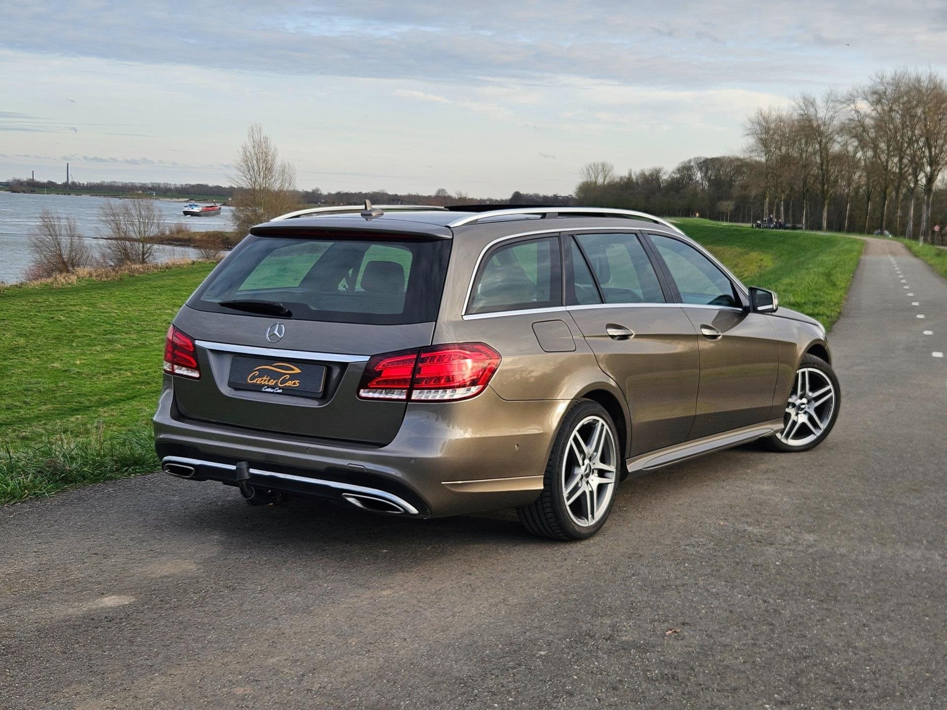 Mercedes-Benz E-klasse Estate 500 4MATIC AMG | Sonderlackier, Auto's, Euro 5, Gebruikt, Bruin, 408 pk