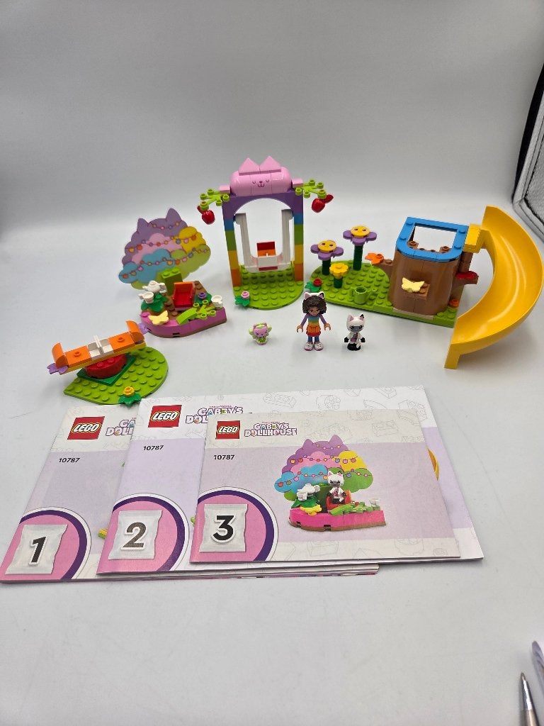 Lego Gabby's Poppenhuis 10787 Kitty Fairy's Garden Party, Compleet, Lego, Ophalen of Verzenden, Zo goed als nieuw