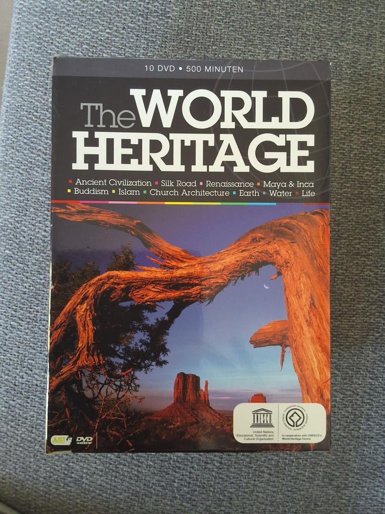 The World Heritage - 10 DVD Boxset Cultureel Erfgoed, Alle leeftijden, Boxset, Ophalen of Verzenden, Zo goed als nieuw