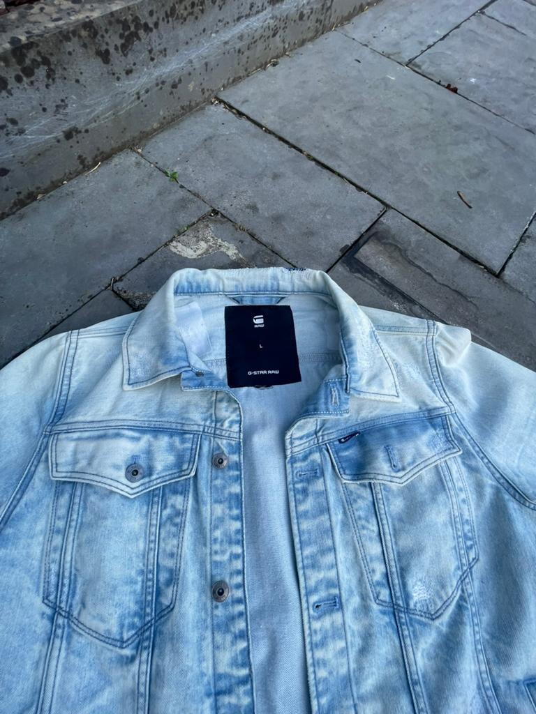 G-Star RAW - vintage jeans jack, Ophalen, Zo goed als nieuw, Maat 56/58 (XL), Blauw
