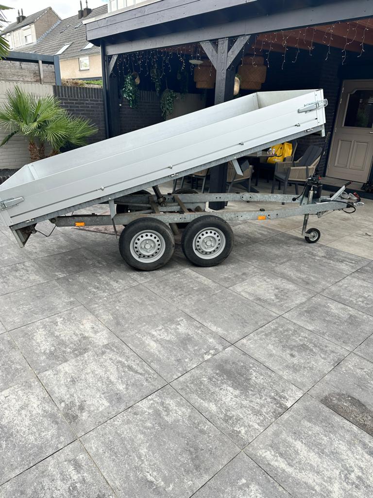 Anssems  kipper aanhangwagen 2000 kg - Dubbelasser, Ophalen of Verzenden, Zo goed als nieuw