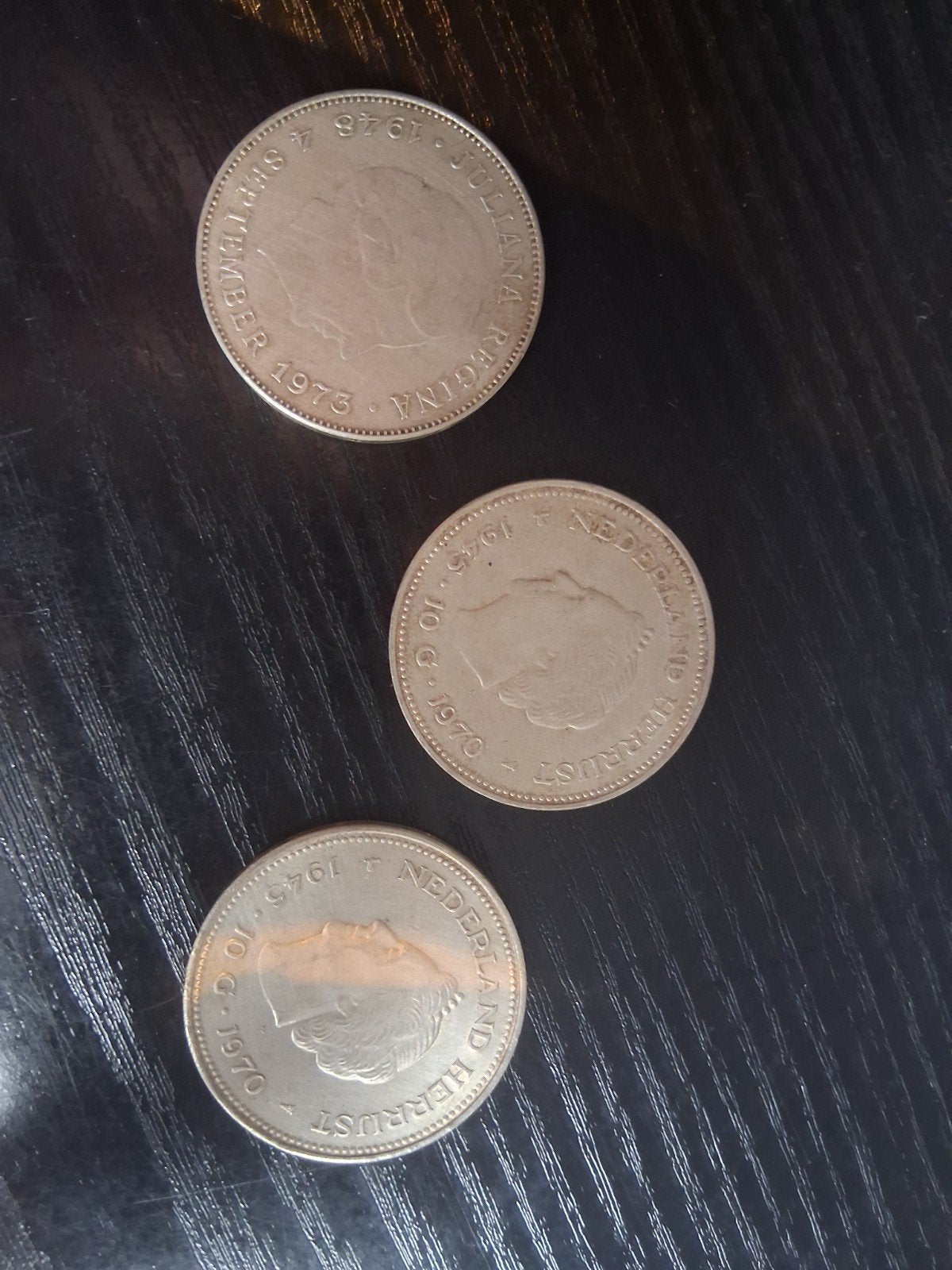 Zilveren tientjes gulden 1973, Postzegels en Munten, Koningin Juliana, Zilver, Ophalen of Verzenden, Losse munt