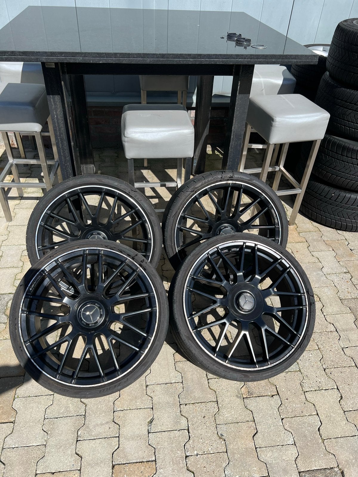 Orig. Mercedes-AMG multispaak velgen 20” – 5x112, Auto-onderdelen, Ophalen, Gebruikt, 265 mm, Banden en Velgen