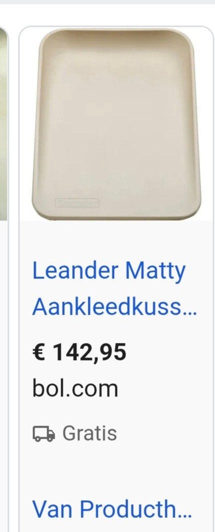 Leander Matty aankleedkussen in Cappuccino kleur, Overige merken, Aankleedkussen, Ophalen of Verzenden, Zo goed als nieuw