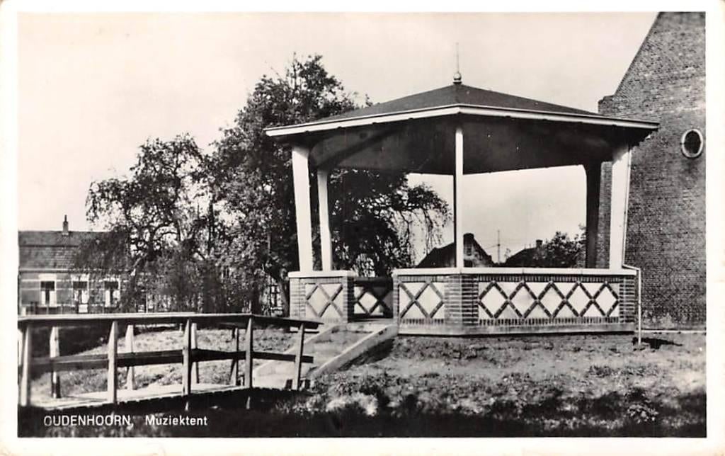 Oudenhoorn Muziektent 1961 Voorne aan Zee, Verzenden, 1960 tot 1980, Gelopen, Zuid-Holland