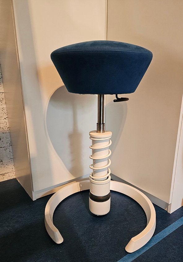Aeris Swopper 101-HI (hoge uitvoering), Huis en Inrichting, Ophalen, Blauw, Zo goed als nieuw, Bureaukruk