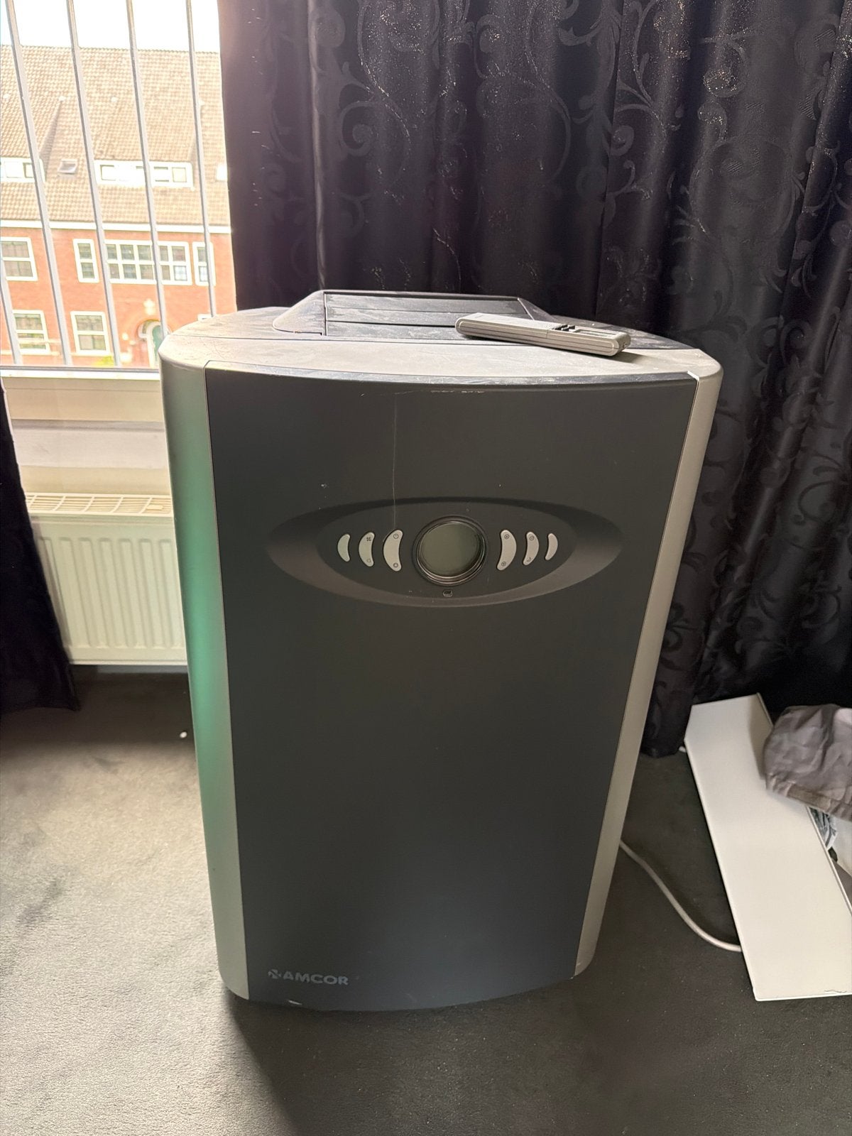 Amcor Mobiele Airco met Afstandsbediening, Witgoed en Apparatuur, Airco's, Ophalen, Gebruikt, Minder dan 60 m³, 3 snelheden of meer