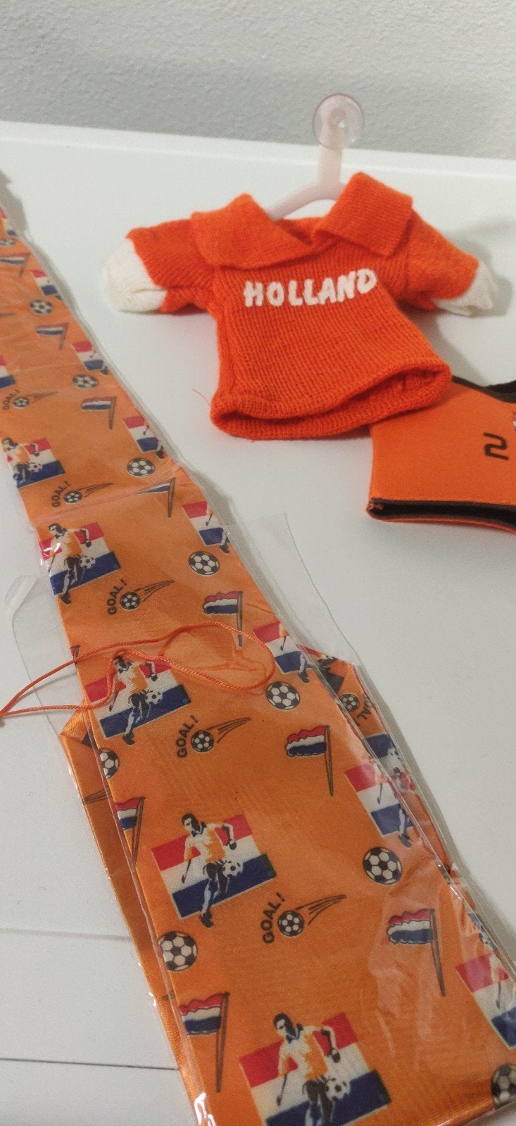 Oranje voetbal stropdas, Ophalen, Oranje of Koningsdag