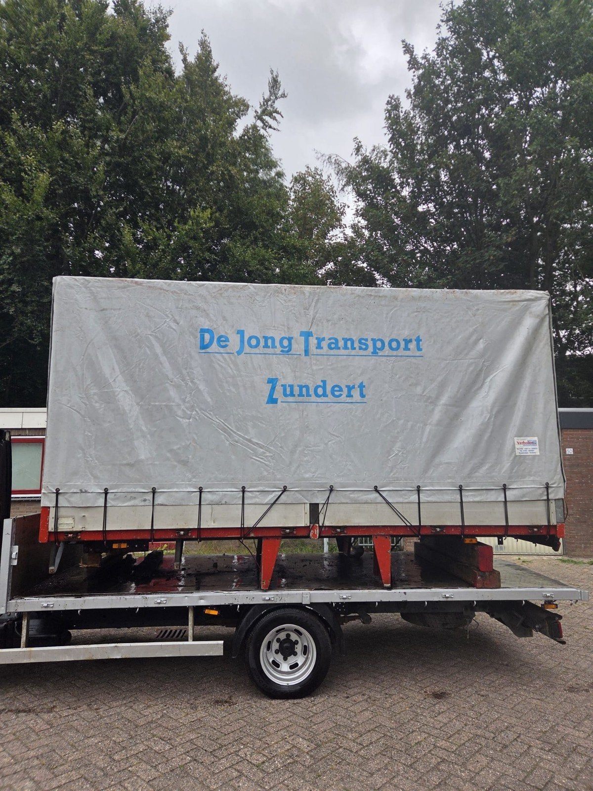Open laadbak met huif zeil 400 cm x 200 cm, Ophalen, Gebruikt, Iveco, Overige Auto-onderdelen