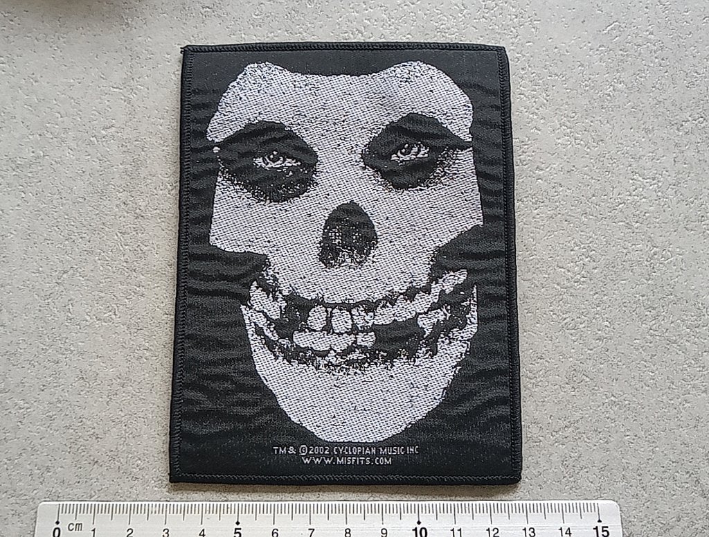 Misfits zeldzame  9.5x13cm vintage 2002 Fiend skull patch 20, Ophalen of Verzenden, Zo goed als nieuw, Foto of Kaart