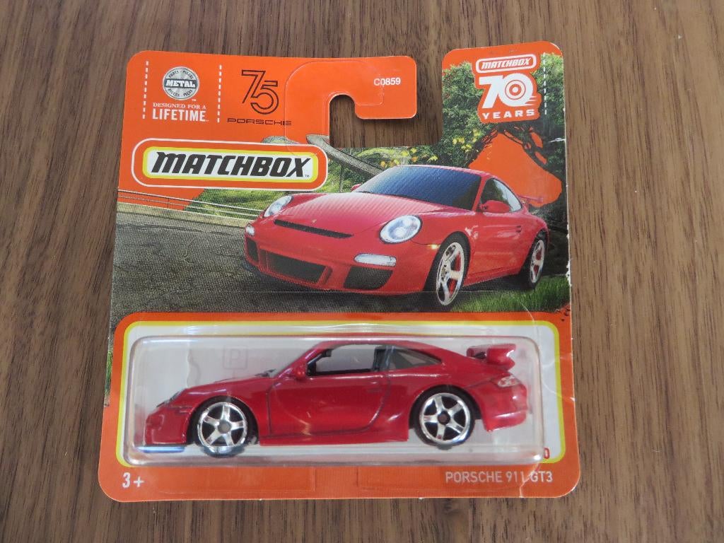 Matchbox Porsche 911 GT3 ROOD, Ophalen of Verzenden, Nieuw, Auto
