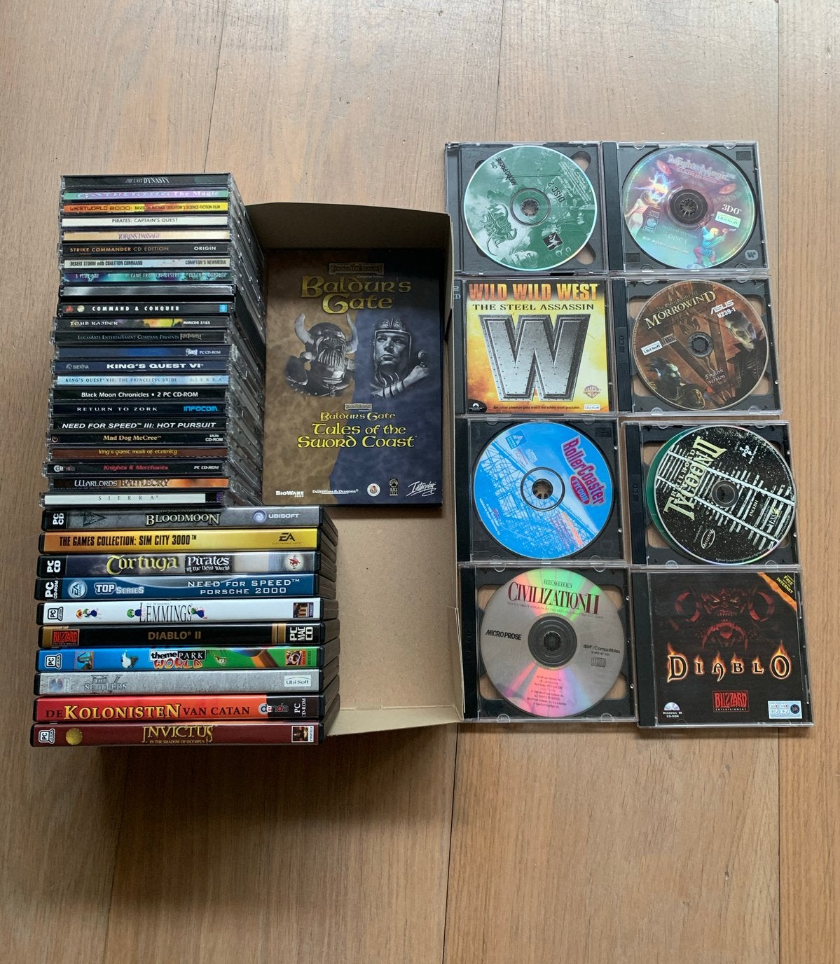 Grote (30+) collectie PC games: Baldur's Gate, Diablo etc., Spelcomputers en Games, Games | Pc, Gebruikt, 1 speler, Ophalen of Verzenden