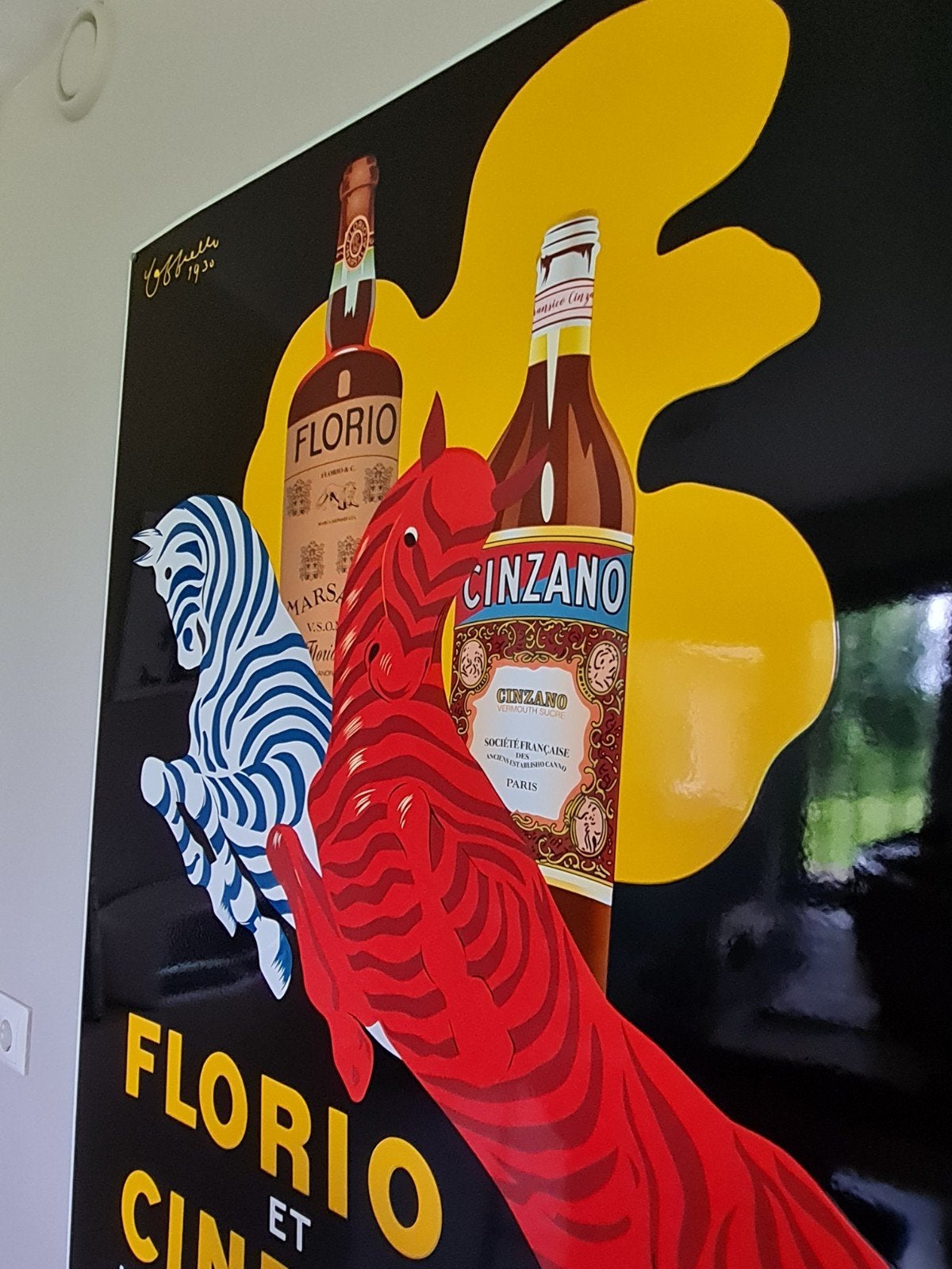 Emaille bord cinzano nieuw, Ophalen of Verzenden, Nieuw, Reclamebord