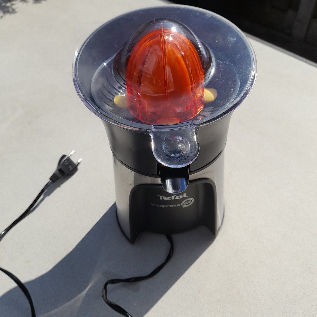 sinaasappelpers, citruspers, grapefruitpers , Tefal 100 watt, Witgoed en Apparatuur, Juicers, Ophalen of Verzenden, Gebruikt, Elektrisch
