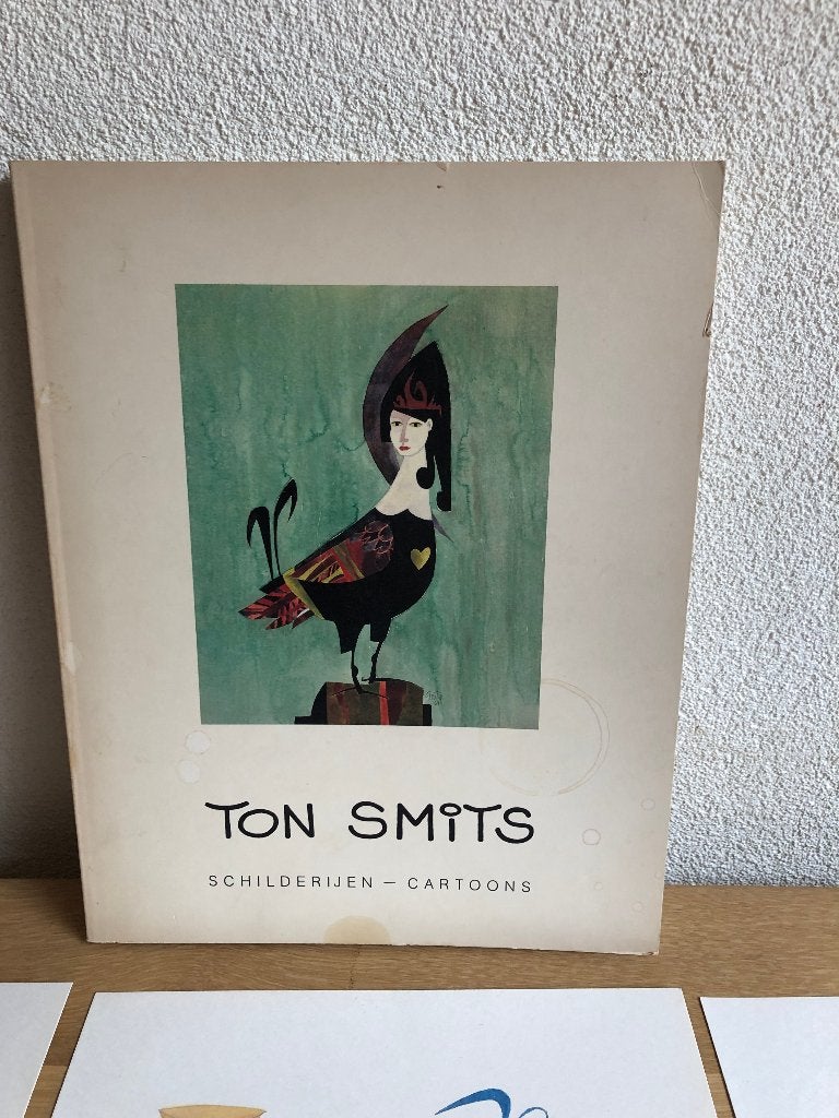 Ton Smits Boek Schilderijen – Cartoons 1981, Gelezen, Schilder- en Tekenkunst, Vrienden van Ton Smits, Ophalen of Verzenden