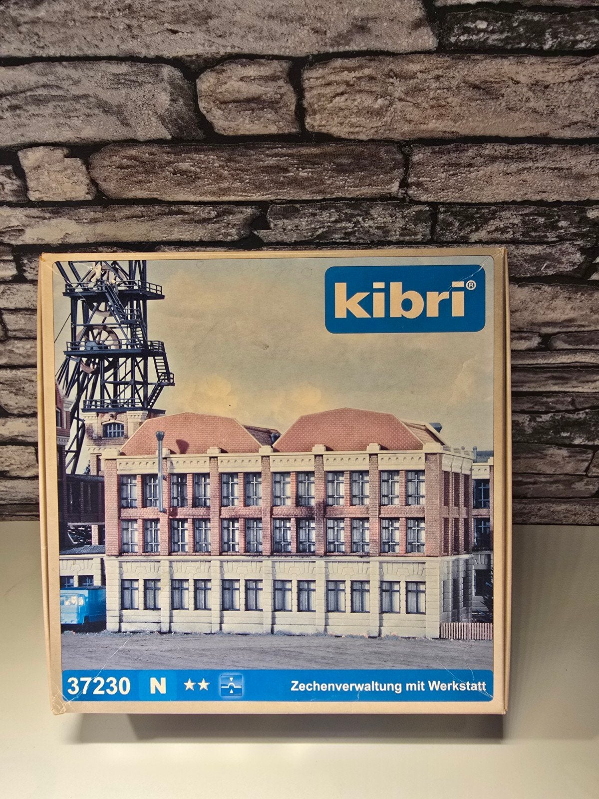 Kibri mijnkantoor met werkplaats N spoor trein 1:160, Overige merken, Gelijkstroom of Wisselstroom, Brug, Tunnel of Gebouw, Nieuw