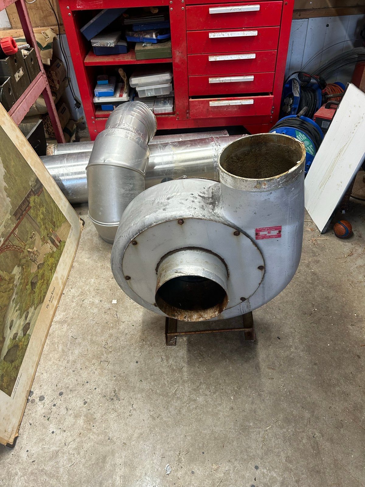 Rotodyne CV 200 Ventilator/Afzuiger met buizen, Ophalen, Gebruikt, Ventilator en Afzuiger