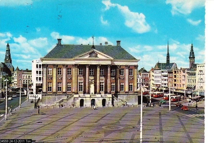 Ansichtkaart 	Groningen	Stadhuis, Verzenden, 1960 tot 1980, Gelopen, Groningen
