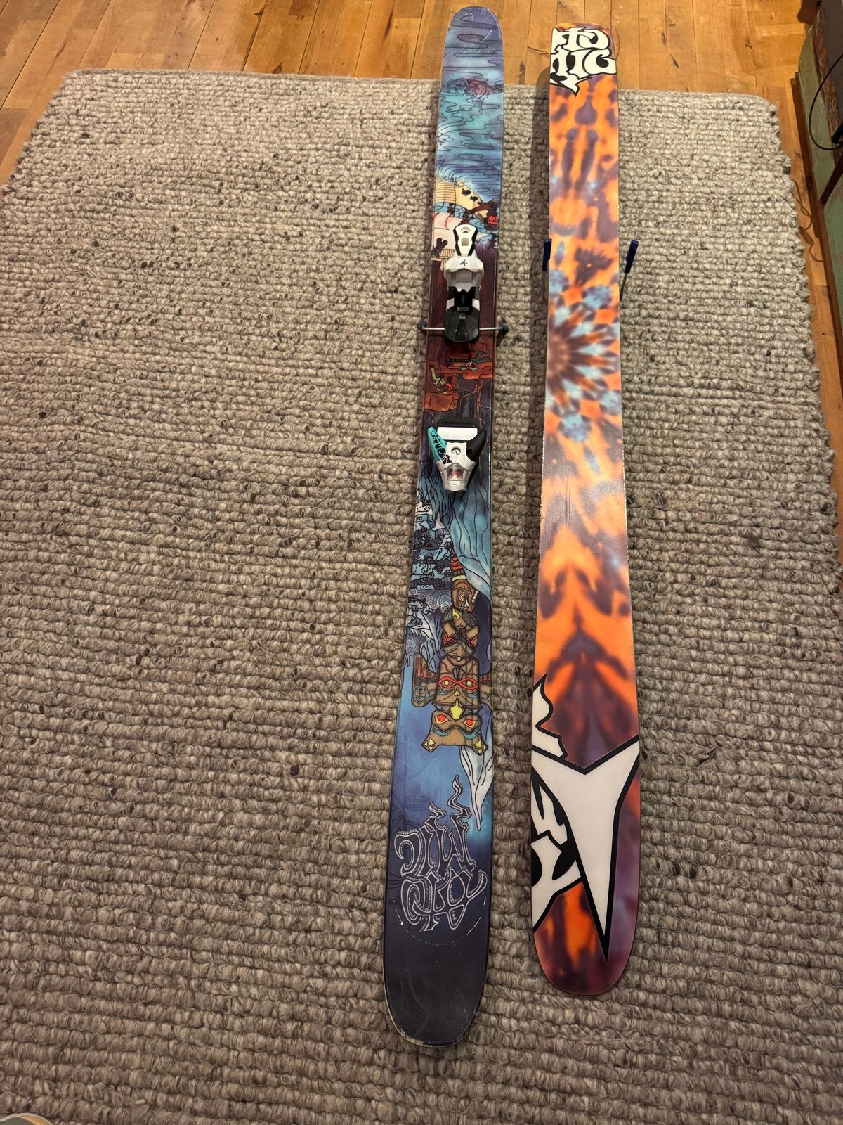 Atomic Bent Chetler 192 cm ski's met bindingen, Sport en Fitness, 180 cm of meer, Ophalen of Verzenden, Zo goed als nieuw, Atomic
