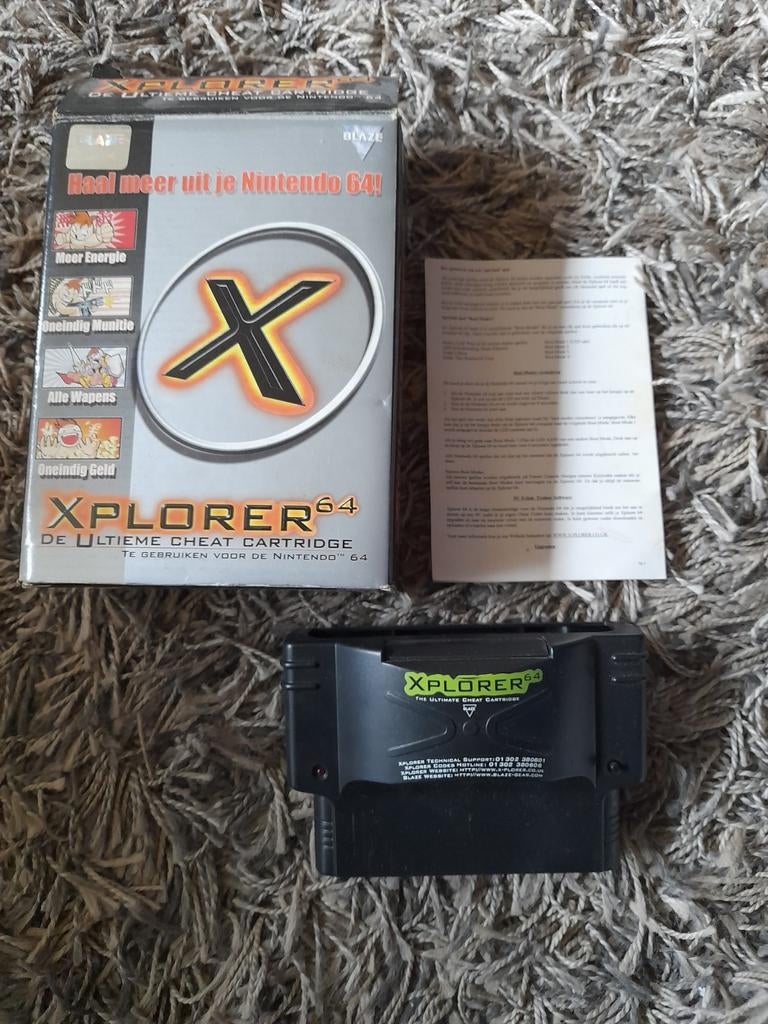 XPLORER 64 cheat cartridge nintendo 64, Spelcomputers en Games, Ophalen of Verzenden, Gebruikt