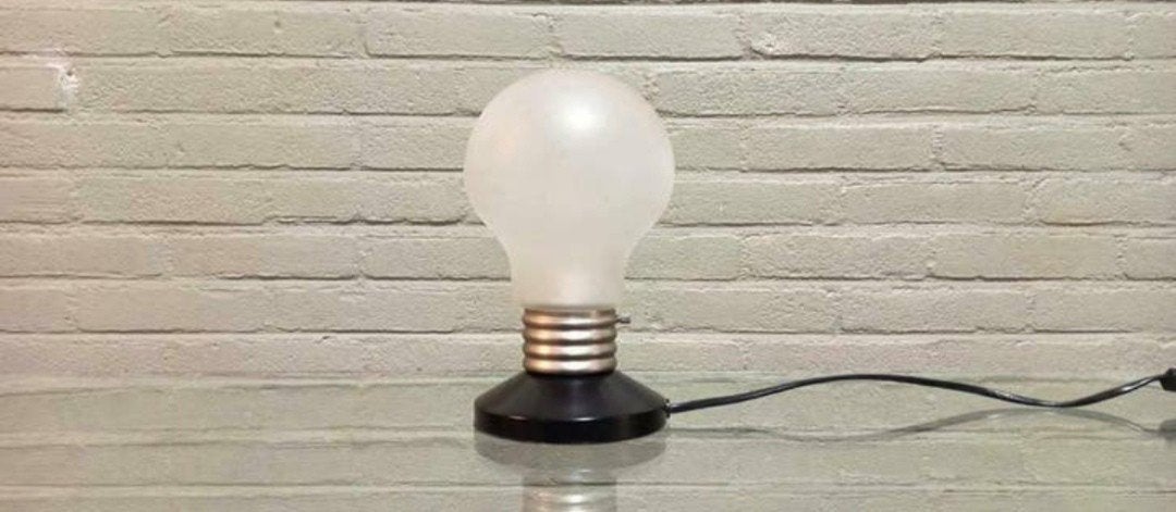 Vintage 1990S Ikea Pop Art Stijl Bulb Lamp Tafellamp, Tweedehands, Vintage, Tweedehands, Ophalen of Verzenden