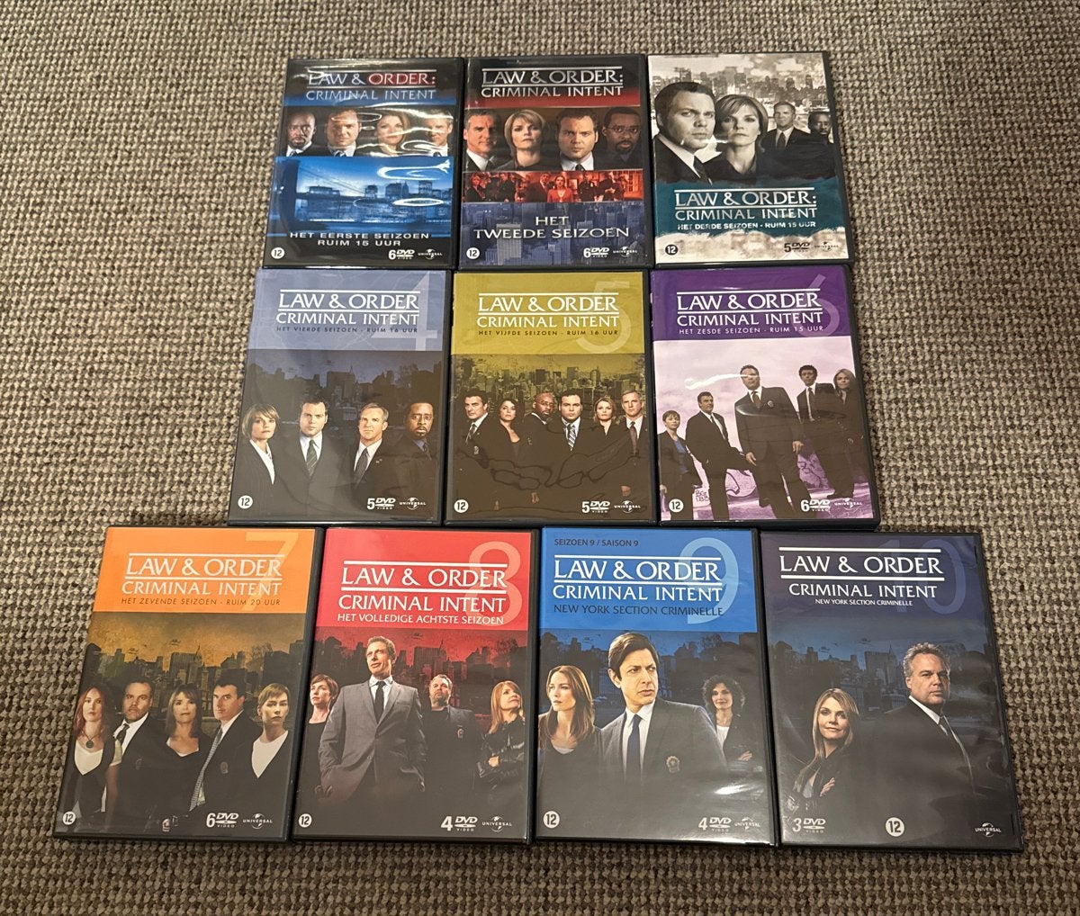 Law & Order: Criminal Intent, complete serie, seizoen 1-10, Engels, Misdaad, Nederlands, Ophalen of Verzenden