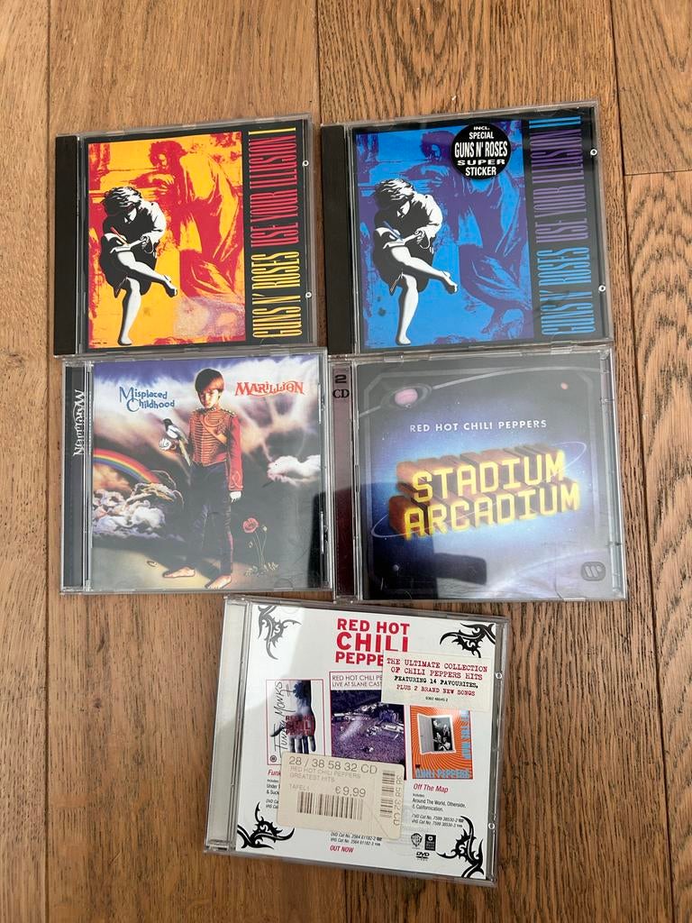 CD collectie: Guns N' Roses, Red Hot Chili Peppers, Marillio, Ophalen of Verzenden, Gebruikt, Poprock