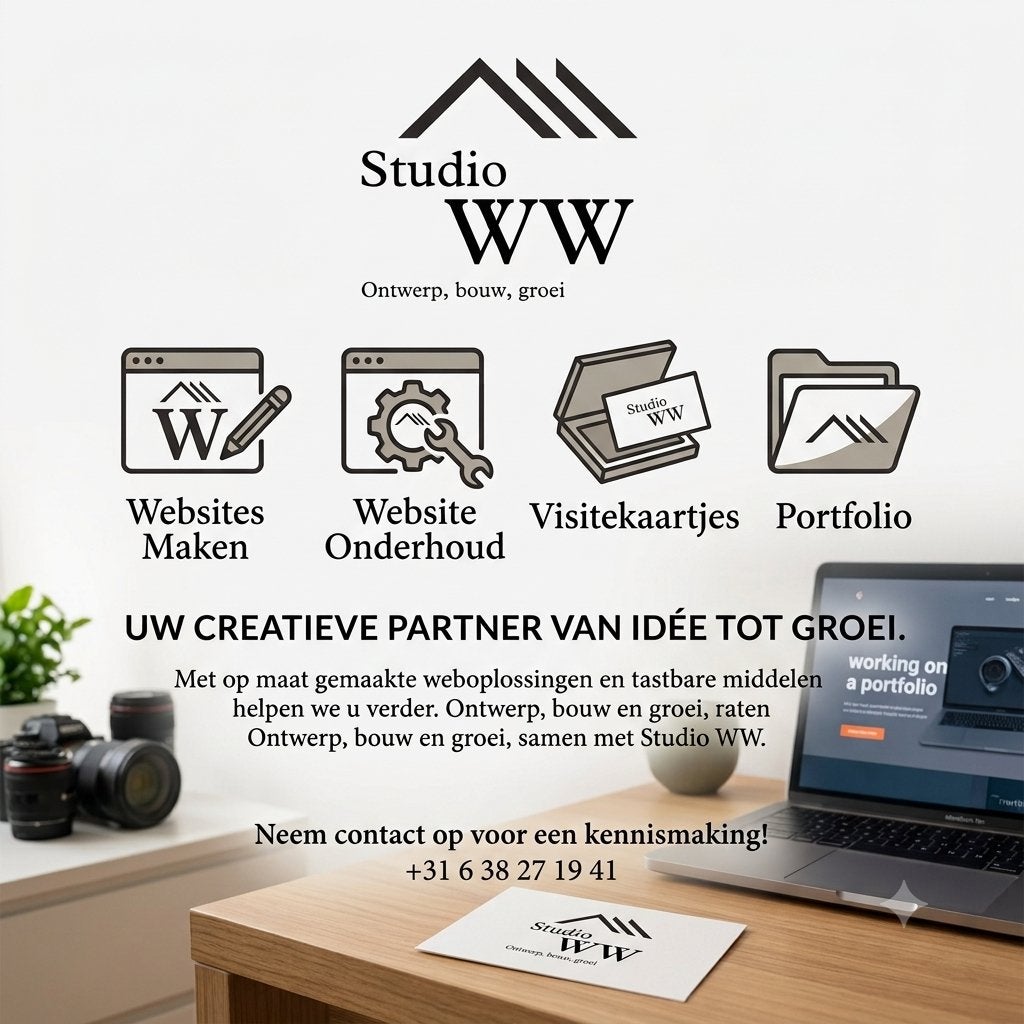Webbuilder, Webdesigner, Campagnes, Advertenties, AI, Webdesign