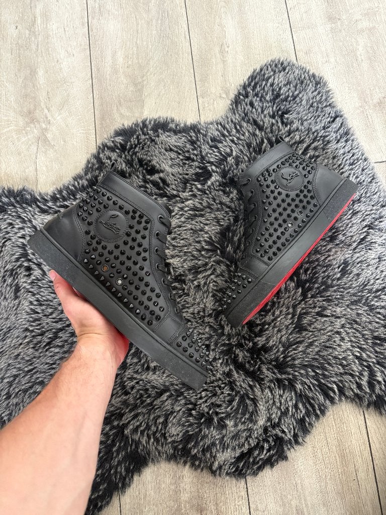 Christian Louboutin Louis Flat Leather Size 42, Kleding | Heren, Schoenen, Christian Louboutin, -, Zwart, -