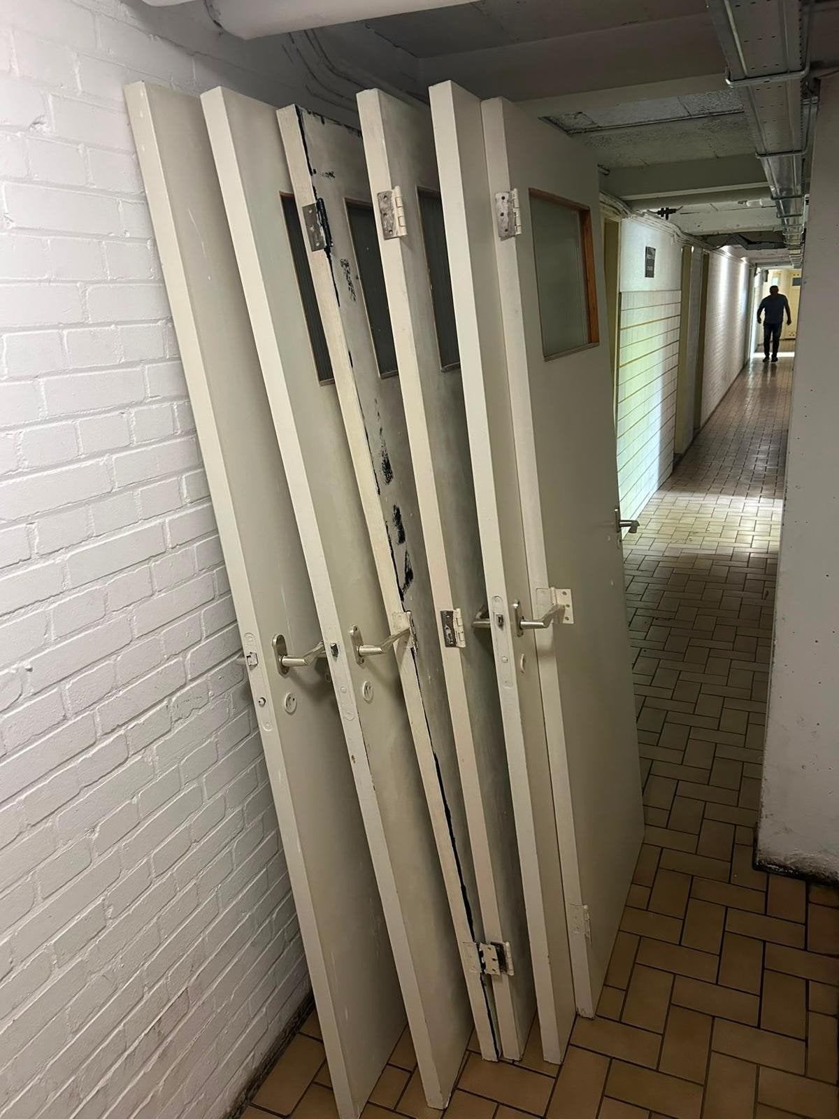 6 binnen deuren, Doe-het-zelf en Verbouw, Deuren en Horren, Ophalen, Glas, Binnendeur, 200 tot 215 cm