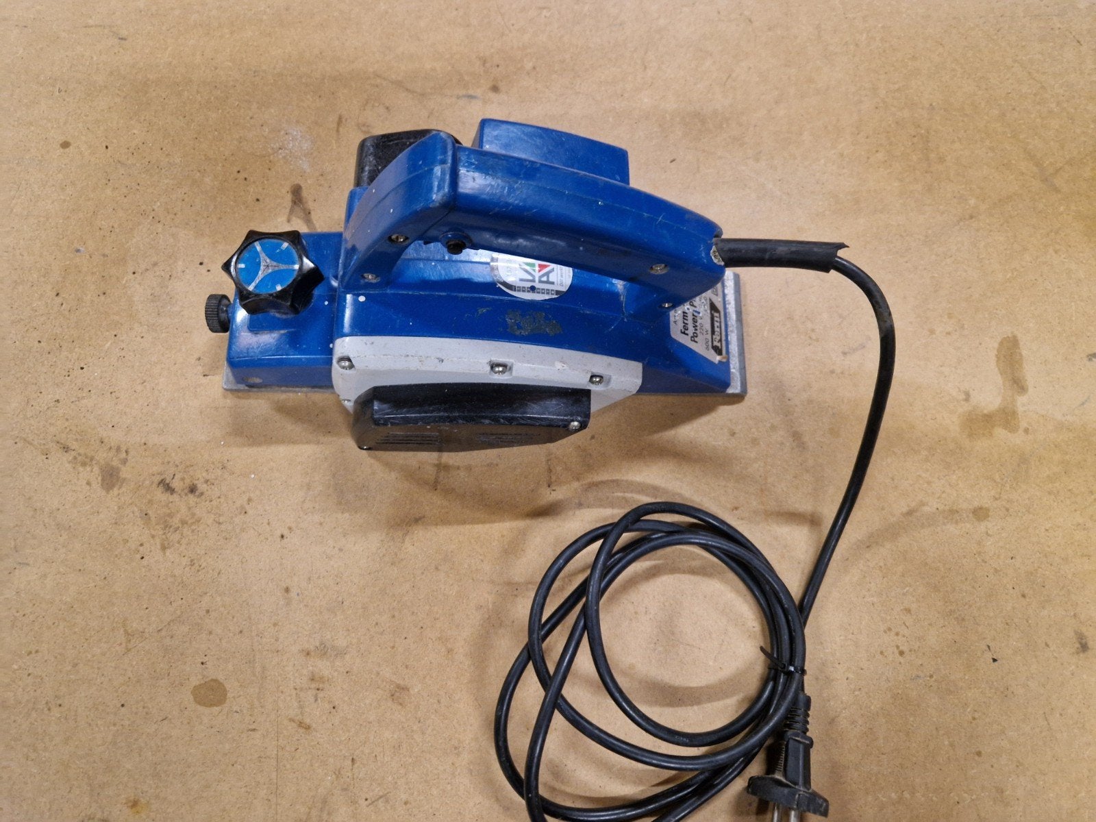 Ferm FS-82 Power Planer - Elektrische schaafmachine, Ophalen of Verzenden, Gebruikt, Elektrisch