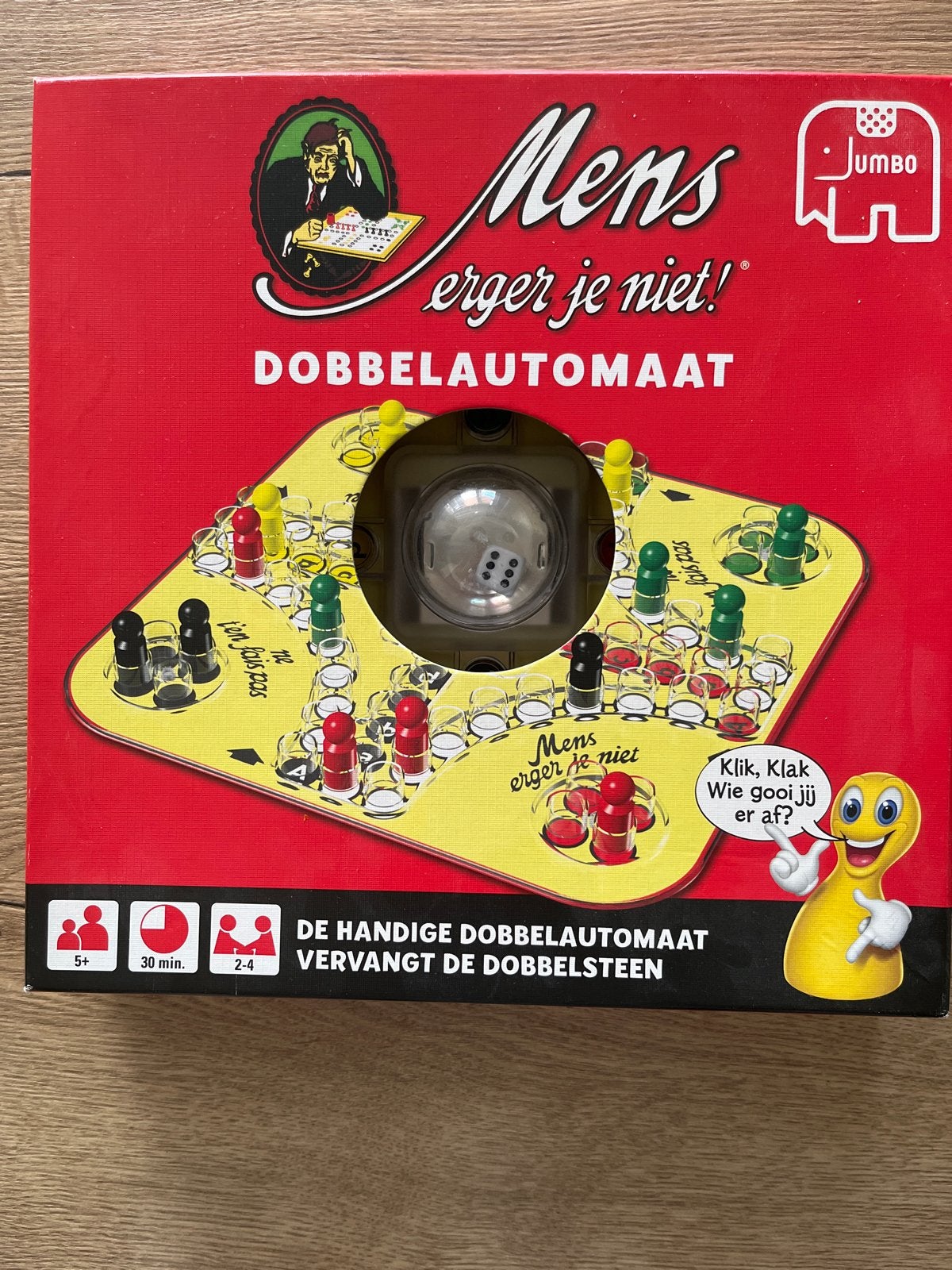 Mens erger je niet! Dobbelautomaat - Jumbo, Drie of vier spelers, Ophalen, Zo goed als nieuw