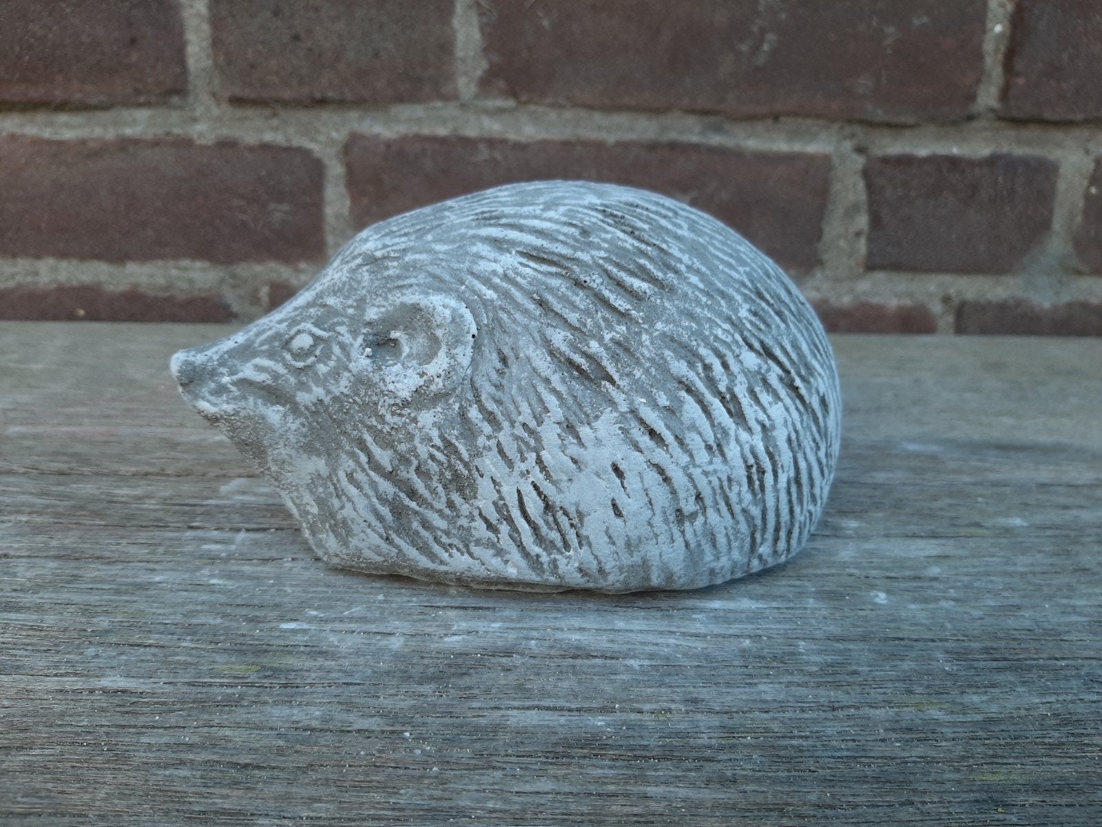 Egel betonnen beeld tuinbeeld beton beeldje egeltje, Ophalen of Verzenden