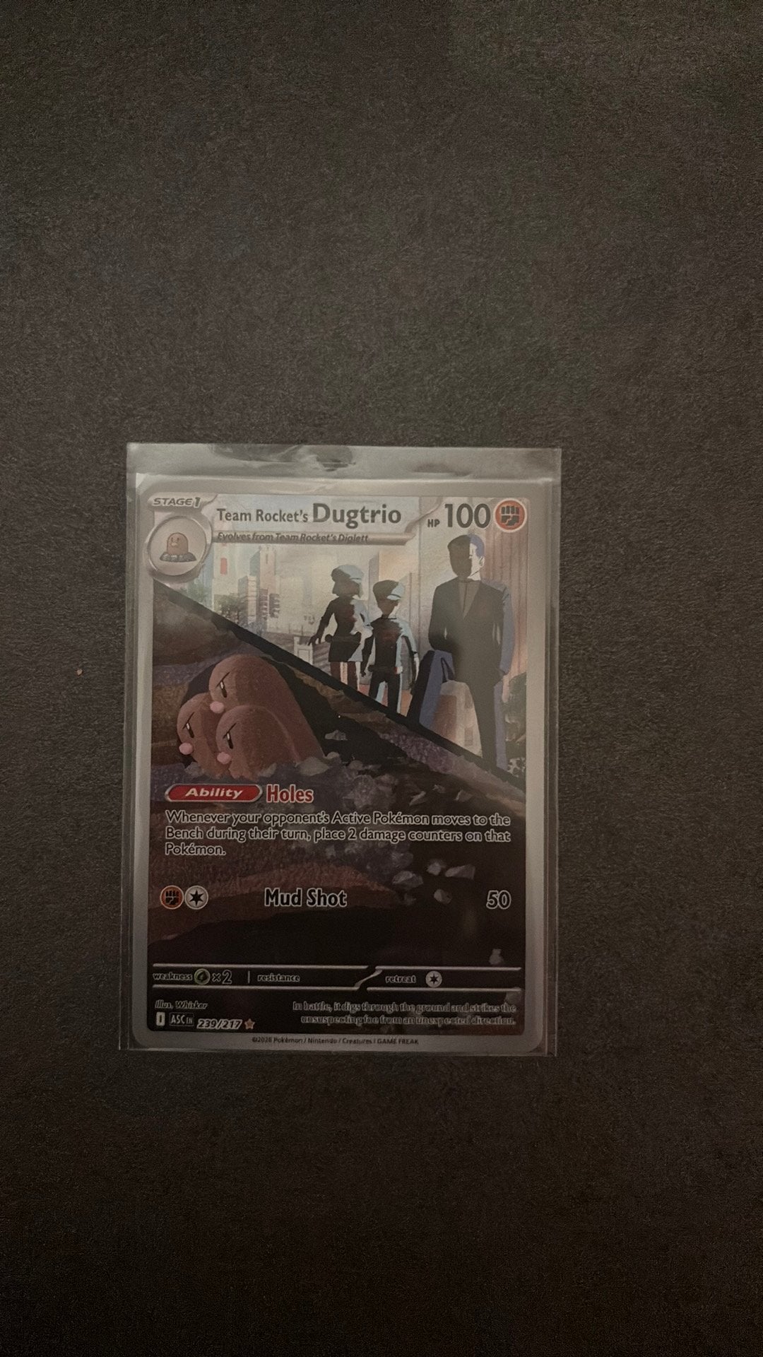 Team Rocket’s Dugtrio 239/217 ASC, Ophalen of Verzenden, Zo goed als nieuw